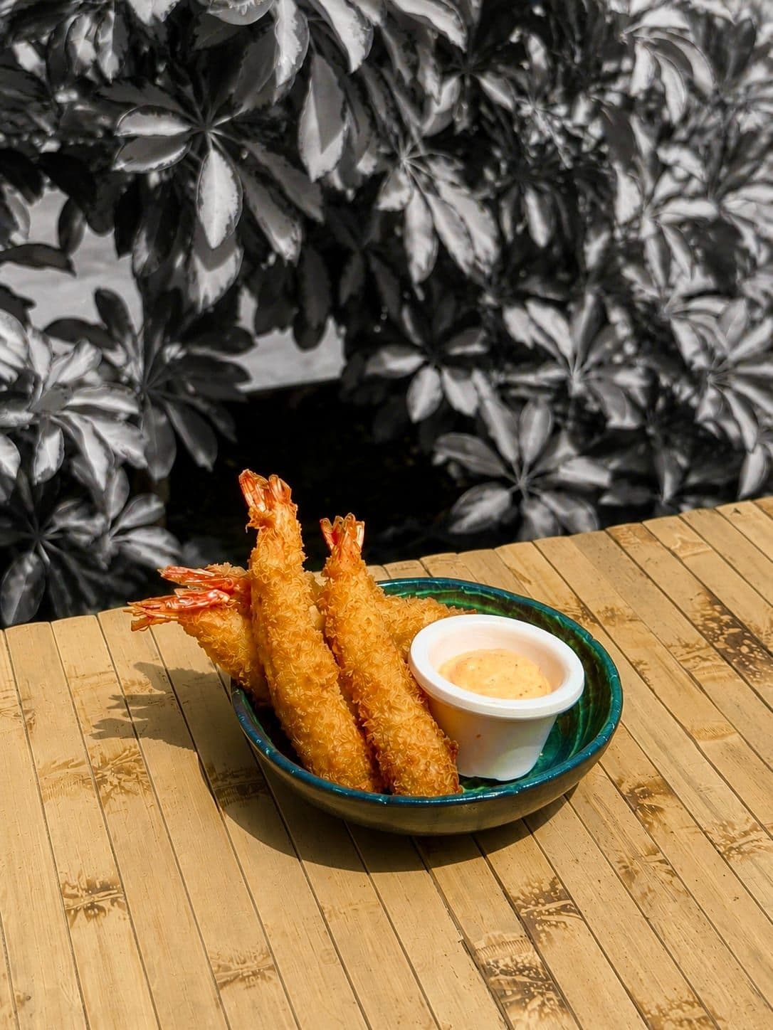 Langostinos en tempura