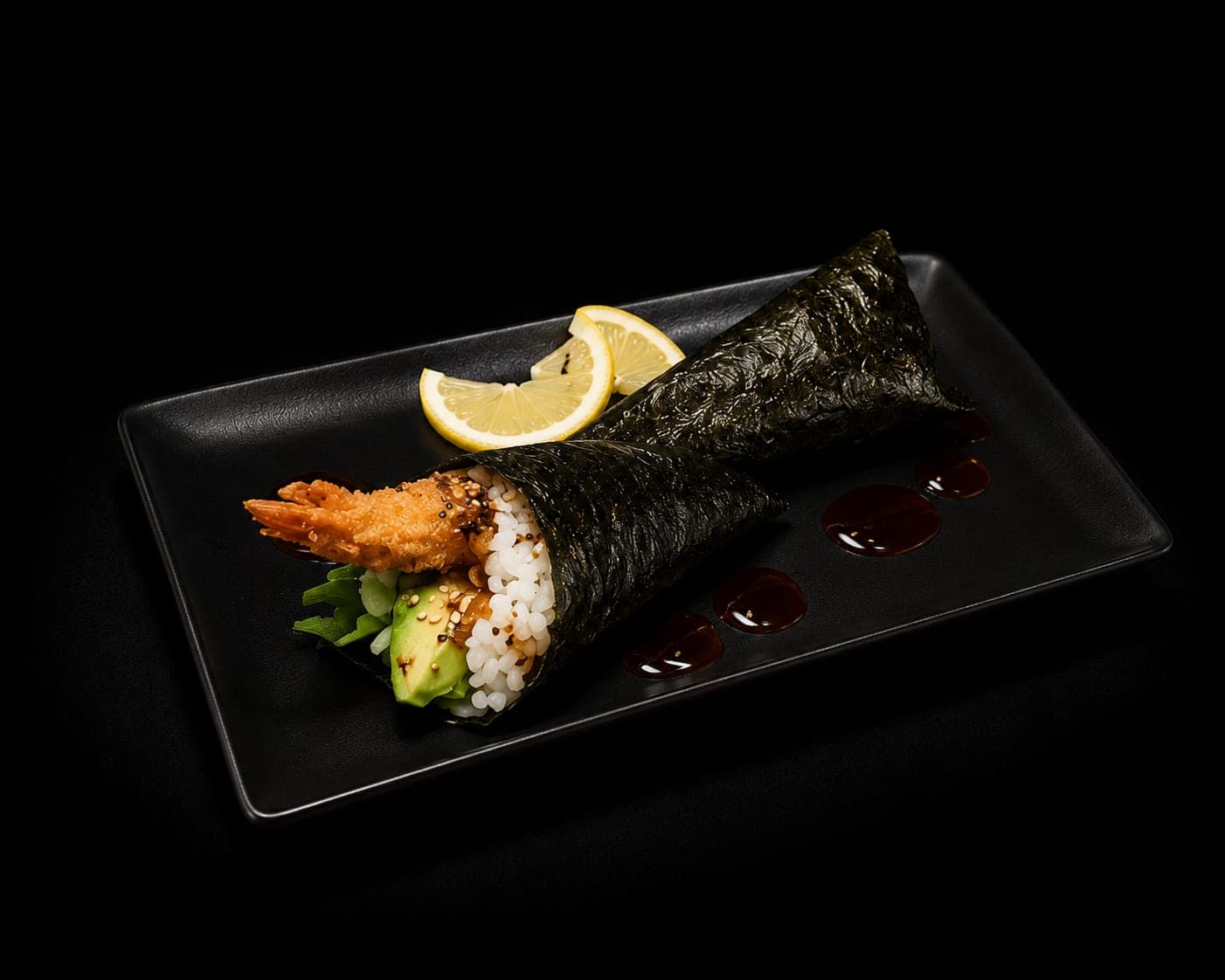 Temaki de salmón