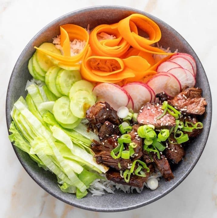 Beef Yakiniku Poke Bowl