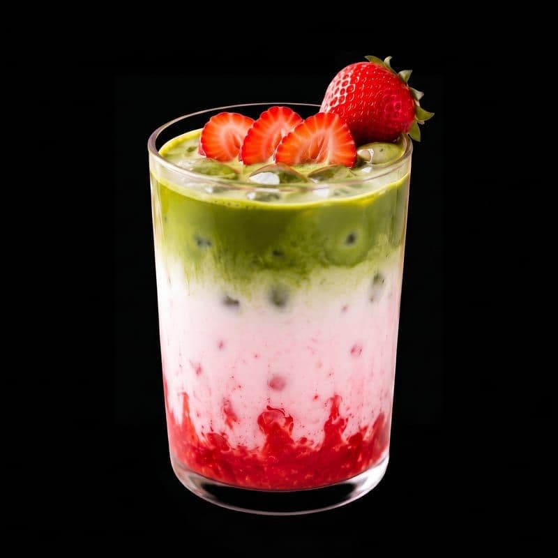 Matcha Latte Fresa